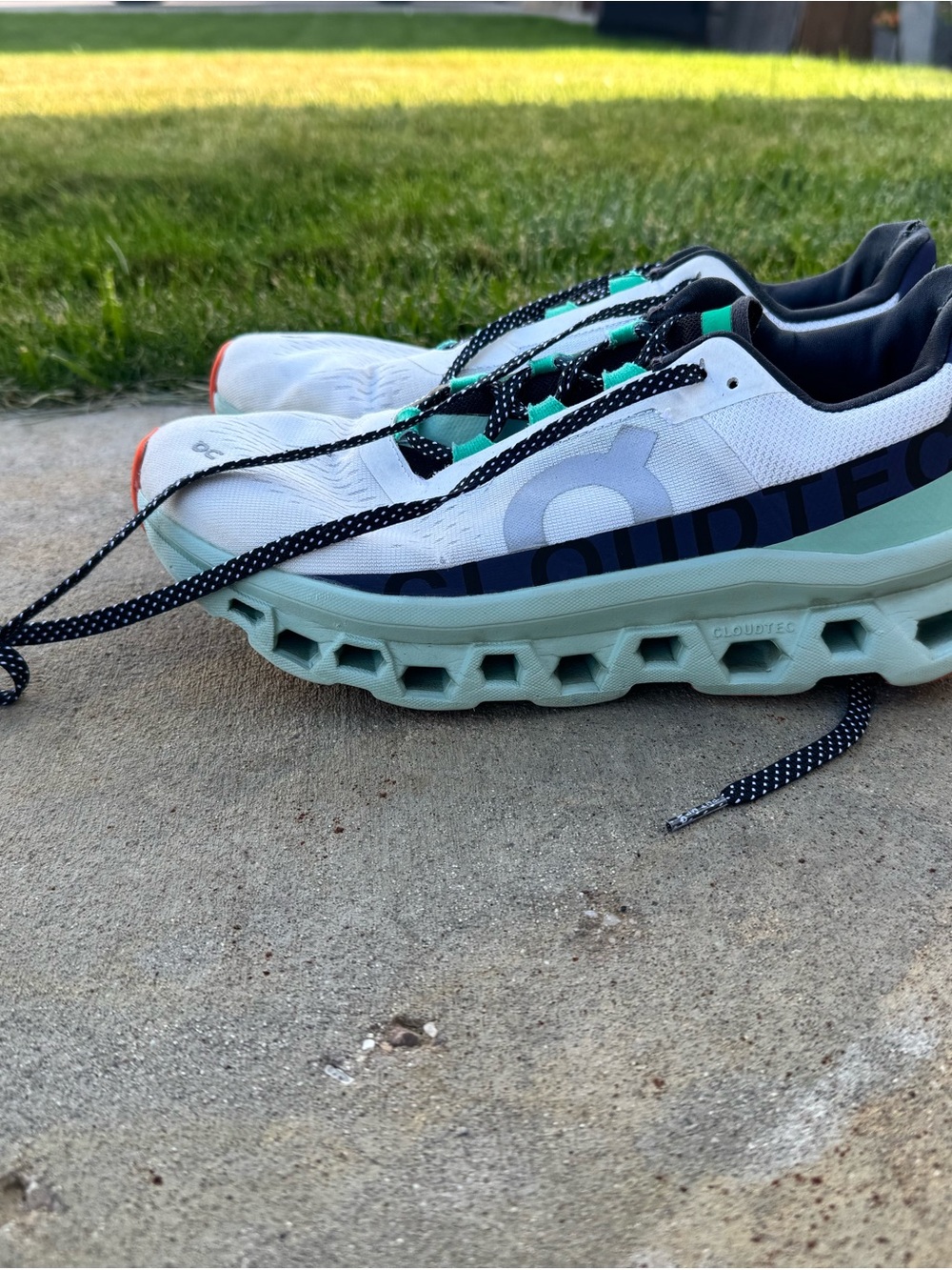 On Running White Mint & Black Cloudtec Women’s Running Shoes